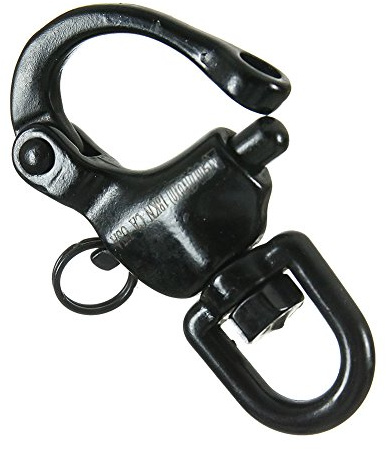 Fusion Climb Quick Release Swivel Snap Shackle, Black