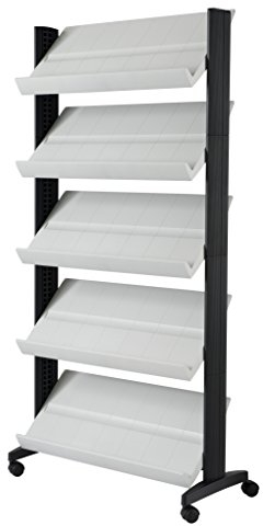 Paperflow 255N.02 Mobiler Prospektständer UNO, grau