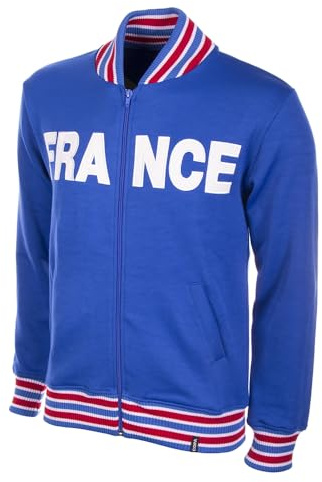 COPA Football Frankreich 1960 Retro Fußballjacke Herren S Blau