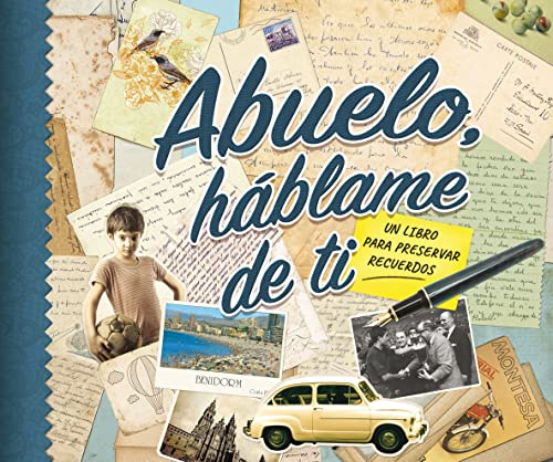 Abuelo, háblame de ti: Libro de recuerdos para rellenar | Regalo original para el abuelo por su cumpleaños, Navidad o Día de los Abuelos | Álbum de fotos y diario de su vida