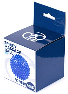 Fitness Mad Spikey Massage Ball, Ideal for Trigger Point Therapy, Deep Tissue & Myofascial Release, Relaxes Tight Muscles & Stress, 3 Sizes