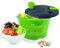 NERTHUS FIH 018 018-Centrifugeuses salades de 20 cm de diamètre, avec Fermeture de sécurité et 2 Sorties/entrées pour Liquide, Couleur Transparent, Blanc, Vert, Origine