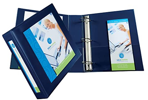 Avery Heavy-Duty Framed View 3-Ring Binder, 2 EZD Rings, 1 Navy Blue Binder (68033)