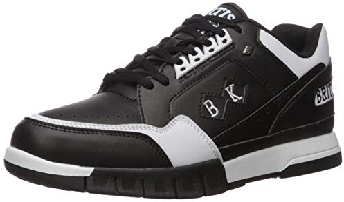 British Knights mens Metros Fashion Sneaker, Black/White, 12 US