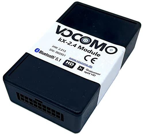 VOCOMO kX-2 V1 Bluetooth Hands-Free Kit with Music Streaming compatible with Citroën, Peugeot, Fiat, Lancia