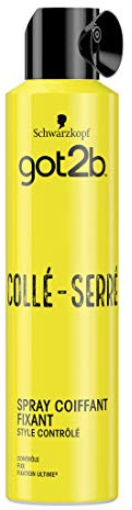 Schwarzkopf - Got2b - Spray Coiffant Fixant Cheveux Collé-Serré - Ne Colle Pas - Fixation Totale - 300ml