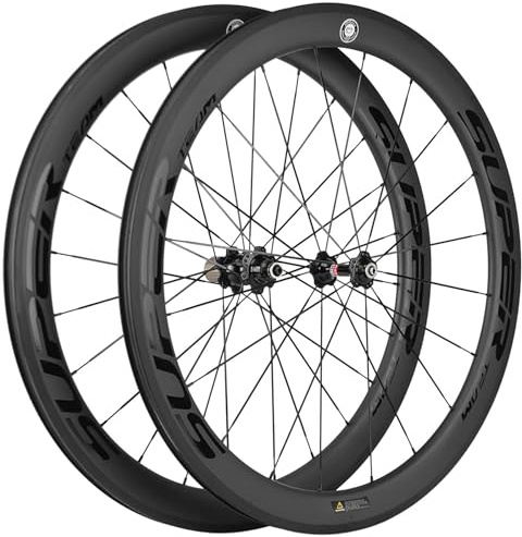 Superteam Carbon-Laufradsatz, 700C, Felgenbremse, 50 mm, matt, 25 mm, Rennrad-Räder, unterstützt 8/9/10/11-Gang, schlauchloses 25-28c, Fahrradzubehör, Unterlegscheibe 8-12 Gänge