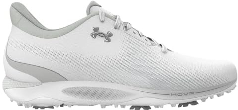 Under Armour Herren Drive Fade Golfschuhe - Weiß/Metallic-Silber - UK 8.5