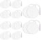 SUNJULY Tens Elektroden Pads, 20 Stück 5x5 cm Tens Gerät Schmerztherapie, Selbstklebende Wiederverwendbare Elektrode Gerät Pads mit den Meisten TENS EMS Gerät Pads