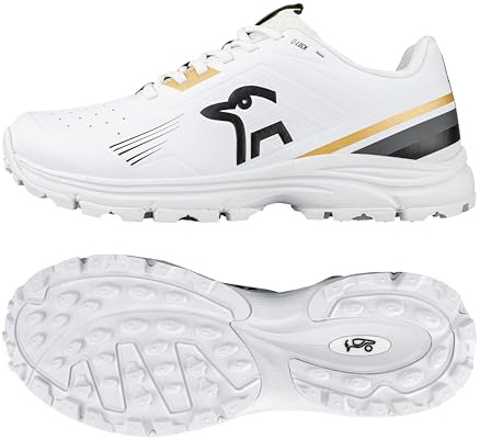 Kookaburra KC 3.0 Rubber Sole Cricket Shoe - Gold/Black - 11
