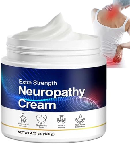 Cream Extra Strength 120g Nerve Pain Cream with Arnica, Vitamin B6 & Lavender, Deep Soothing Moisturizer for Feet, Legs, Hands, Arms, Back