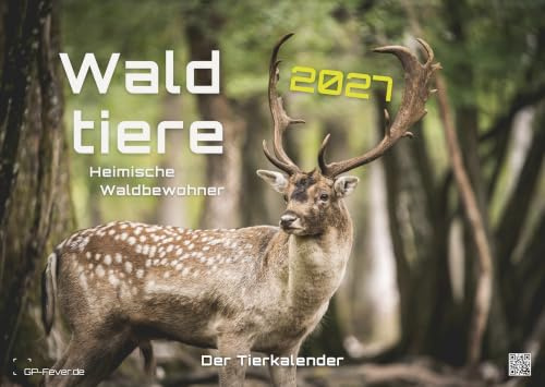 Skogsdjur – inhemska skogsinvånare – djurkalendern – 2025 – väggkalender DIN A2 (extra stor: ca 60 cm x 42 cm)