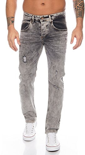 Rock Creek Herren Jeans Dark Grey RC-2106 [W44 L34]