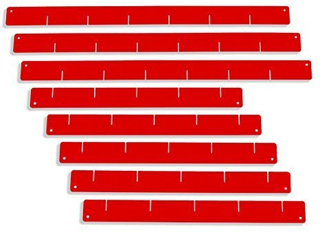 Schubladeneinteiler, rot - Set, für Werkstattwagen