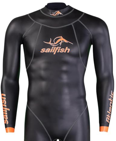 sailfish® Neoprenanzug Herren Atlantic 2 | Triathlon Anzug mit optimierter Wasserlage & hydrodynamischer Passform | 1,5–5mm Wetsuit für Training & Wettkampf | Wärmeisolierender Schwimmanzug für Herren