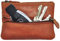 Benthill Schlüsseletui Leder | Schlüsseltasche Echt Leder | Kleines Schlüsselmäppchen für Damen & Herren inkl. Geschenkbox, Farbe:Braun