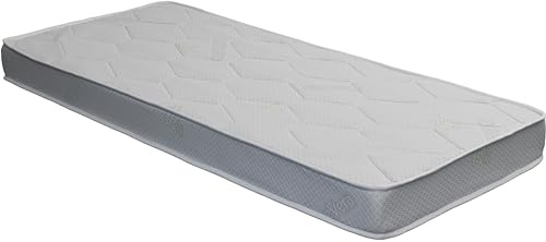 Fusion Materassi - Materasso Singolo Ortopedico 80x190 altezza 12 cm, rivestimento in aloe vera, altamente traspirante, anallergico e adatto a qualsiasi tipo di utilizzo. (80 x 190, 12.00)