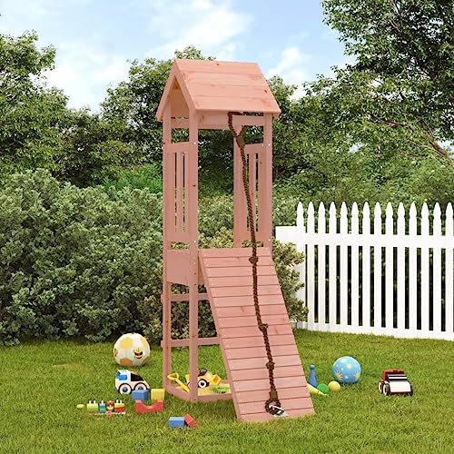 SKM Maisonnette de Jeu avec Mur d'escalade Bois Massif Douglas, Weight:24.05 kg,3155811