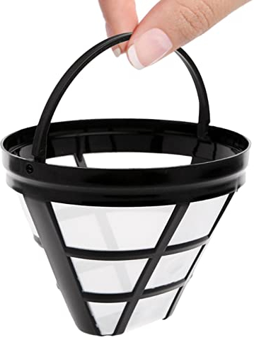 Bitong Filtro da caffè riutilizzabile a forma di cono, filtro permanente per caffè taglia 4, filtro caffè per tazze, filtro riutilizzabile, gocciolatore di caffè lavabile, filtro per caffè conico