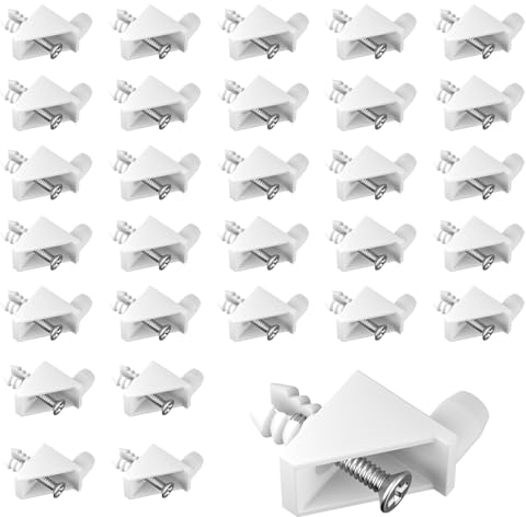 BREANIFULL Bodenträger, Kompatibel Einlegeboden halter Ersatzteil für IKEA # 101558 Regalbodenträger Weiß (30 Stück)