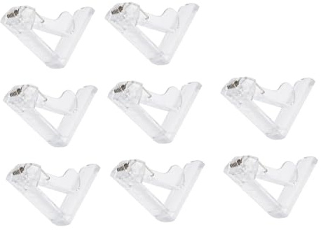 Alipis 8 Piezas Pinzas Mesa Mantel Sujetamanteles Transparentes Abrazaderas para Manteles Duraderas y Ajustables