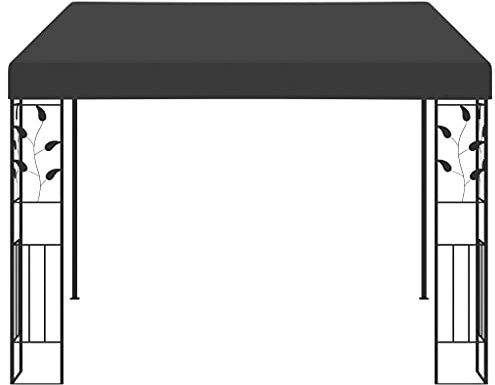 Markise Carport Terrassenüberdachung Weidezelt - Wand-Pavillon 3x3x2,5 m Anthrazit für Festival Events Terrasse Camping