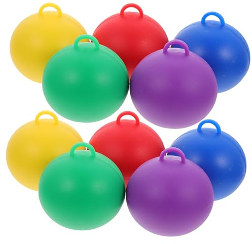 Ipetboom 10 piezas Pesos para Globos Forma de Bola Reutilizables de Plástico Coloridos para Decoraciones de Fiesta y Cumpleaños con Colgantes para Globos de