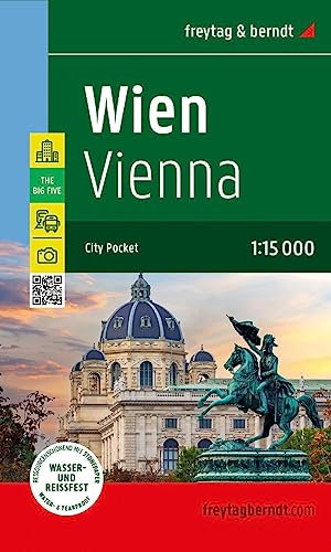 Wien, Stadtplan 1:15.000, freytag & berndt: City Pocket, Innenstadtplan, wasserfest und reißfest (freytag & berndt Stadtpläne)