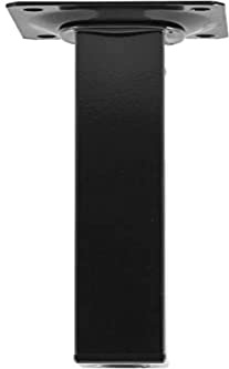 Möbelfuß Quadratrohr 25x25 mm, Länge 100 mm, Stahl schwarz