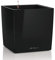 LECHUZA CUBE Premium 40 schwarz hochglanz 16369