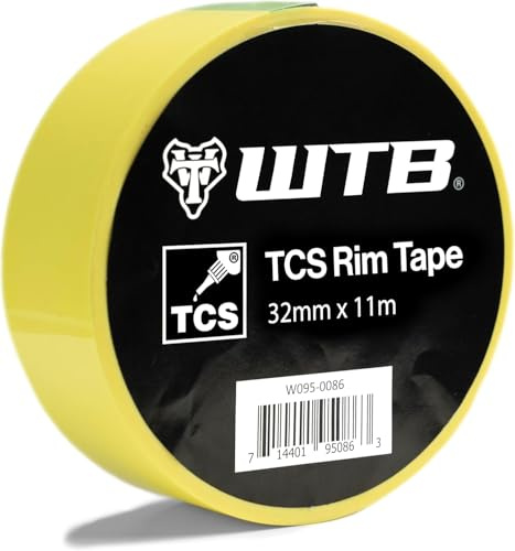 WTB Tubeless Bicycle Rim Tape (32mm x 11m) Easy Tubeless Setup & Airtight Seal, Compatible with All Tubeless Rims