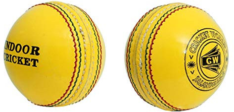 CW Indoor Cricketball Cricketball Leder Gelb Cricketball 2 Stück Cricketball Lederball Turnier & Match Qualität