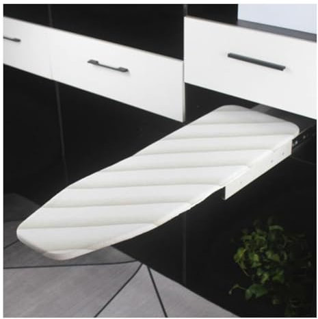 Pull Out Ironing Board,Drawer Mounted Ironing Board,180° Rotatable Cabinet Mount,with Heat Resistant Cover,Used for Ironing Clothes Shirts,Load 20 Kg