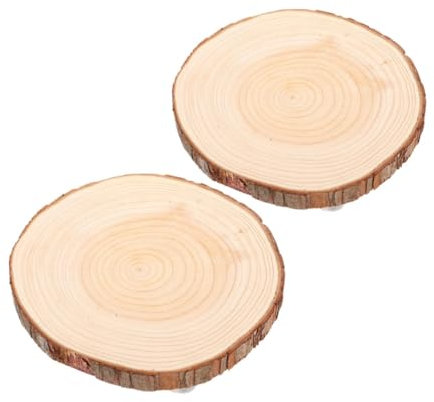 HEMOTON 2pezzi Base Rotonda Legno per Piante Decorativo per Torte e per Matrimoni e