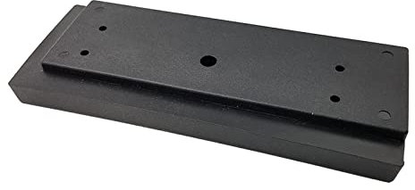 Kit de montaje de suelo laminado con bloque de rosca y barra de tracción, color negro, incluye 20 espaciadores para una fácil instalación