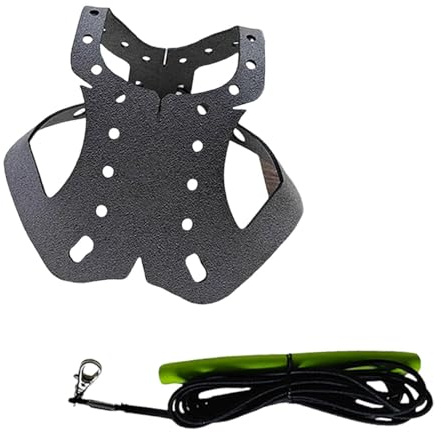 F Fityle Pigeon Harness and Leash,Pet Bird Traction Rope Pet Pigeon Supplies,Sturdy,Anti Bite Training Harness Outdoor Flying Rope, Gray