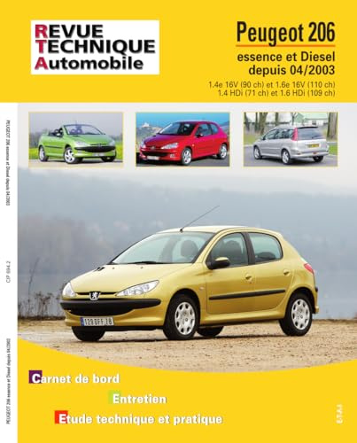 E.T.A.I - Revue Technique Automobile 694.2 - PEUGEOT 206 PHASE 2 - 2003 à 2009