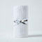 HOMESCAPES Couverture en Coton Bio - Blanc, Plaid nid d’Abeille 90 x 110 cm