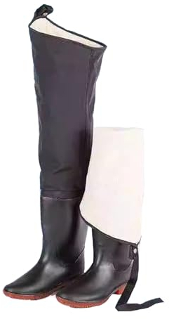 Watstiefel Verdickte Warme Watstiefel Für Herren, 80 cm Hohe Watstiefel Für Angeln, Für Die Jagd Im Freien (Color : Black, Size : 43 EU)