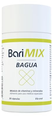 BARIMIX BAGUA PACK 3, multivitaminas y multiminerales para pacientes bariátricos intervenidos de cirugía bariátrica para bypass gástrico. Bote de 30 cápsulas, 1 cápsula al día. Tratamiento de 3 meses
