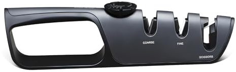 JASKFG Knife Sharpener with Adjustable Angle Knob, Professional 3-Stage Knife Sharpeners, Multifunctional Sharpening