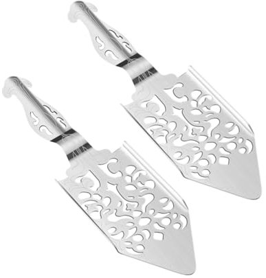 PRETYZOOM 2piezas Cucharas De Absenta De Acero Inoxidable Para Hogar Filtro Multiuso Con Diseño Hueco Para Azúcar y Ajenjo De Duraderas Para Barra y Cocina