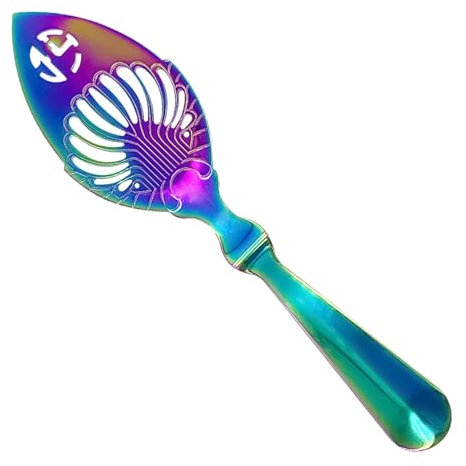 Cucchiaio Per Assenzio, Gocciolatore Per Assenzio | Cucchiaio Filtro Bitter Con Design Cavo | Filtro Per Bere Tazza Di Vetro Da Cocktail Bar, Cucchiai Da Portata Con Fessura In Acciaio Inossidabile, P