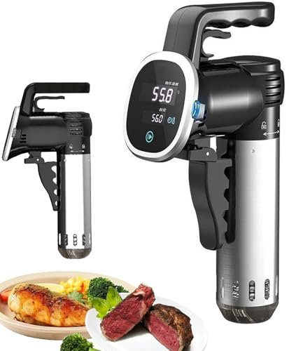 Cocina Sous Vide, Circulador de Inmersión de Calentamiento Rápido de 850 W, Máquina Sous Vide, Circulador de Inmersión Térmica con Temporizador Digital de Temperatura Precisa, Abrazadera Ajustable