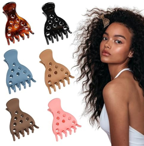Auiremrti 6 pezzi di fermagli per capelli per sollevare le radici dei capelli per volume, fermagli ricci, clip per volume senza pieghe, fermagli per capelli per sollevare le radici dei capelli