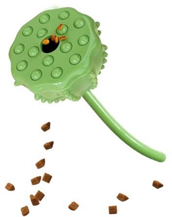yakermur Balle de friandises pour chien, jouets distributeurs de nourriture pour animaux domestiques, jeu d'enrichissement portable, fournitures pour animaux de petite, moyenne et grande race, animaux