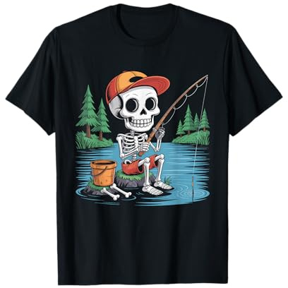 Costume de pêche Squelette pour Halloween - pour garçons et Enfants T-Shirt