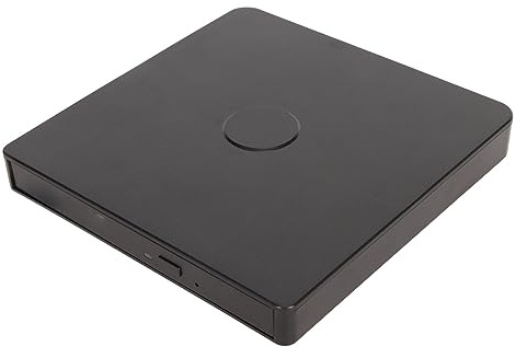 HUSHUI Externt Hölje för Optisk Skivenhet, Ultra Slim USB 3.0 Typ C DVD-enhetskåpa för Bärbar Dator, med Plug and Play-stöd, för XP Till 10 OS X (C)