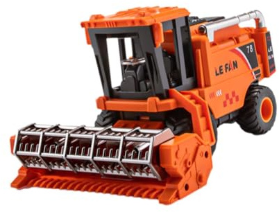 AMSLSIU Giocattolo mietitrebbia, camion da trasporto per tosaerba simulato, regalo di compleanno per bambini, rosso, Arancia, 20x13.5x10.5 cm