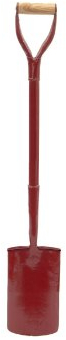 Faithfull FAIASDS All Steel Contractors Treaded Digging Spade MYD Handle, Red